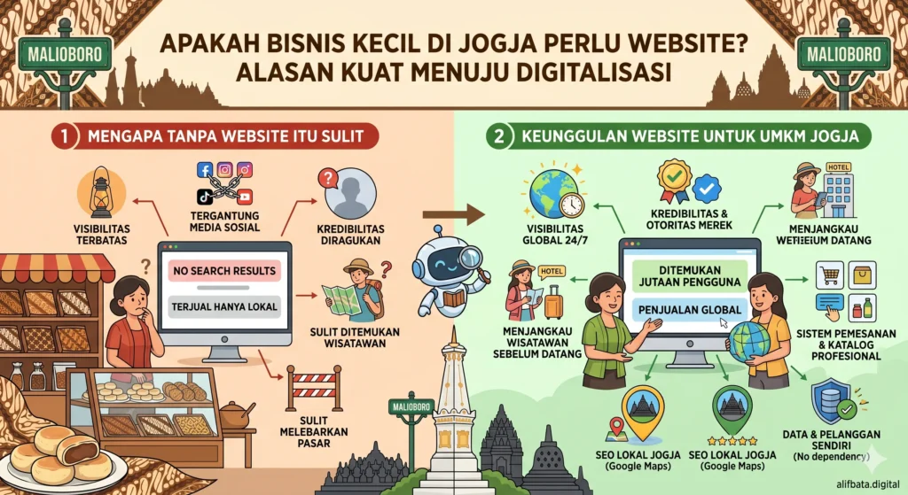 Apakah Bisnis Kecil di Jogja Perlu Website? Alasan Kuat Menuju Digitalisasi