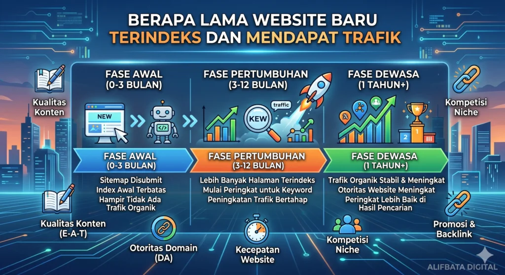 Berapa Lama Website Baru Terindeks Mesin Pencari dan Mendapat Trafik