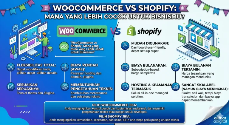 WooCommerce vs Shopify: Mana yang Lebih Cocok untuk Bisnismu?