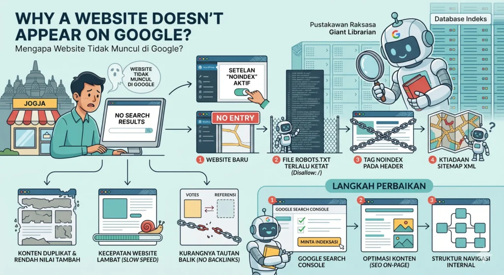 Mengapa Website Tidak Muncul di Google