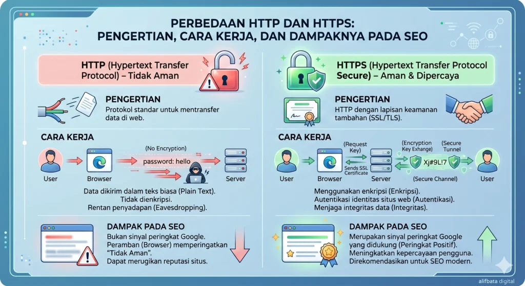 Perbedaan HTTP dan HTTPS Pengertian, Cara Kerja, dan Dampaknya pada SEO