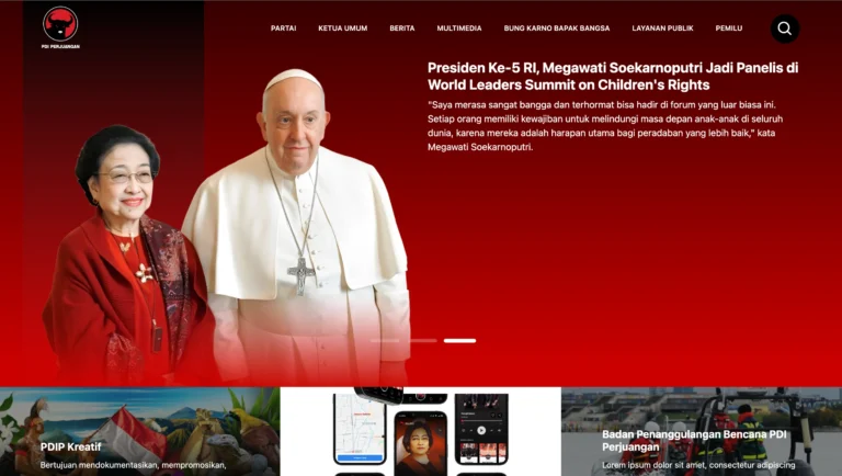 Website DPP PDI Perjuangan