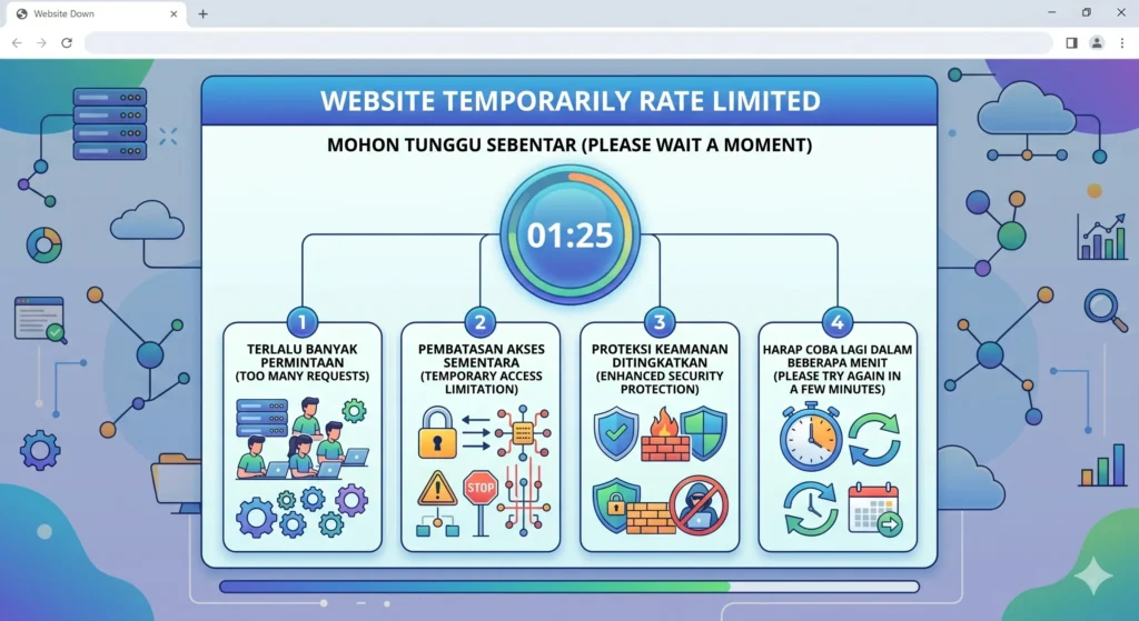 Website Temporarily Rate Limited Penyebab, Arti, dan Cara Mengatasinya
