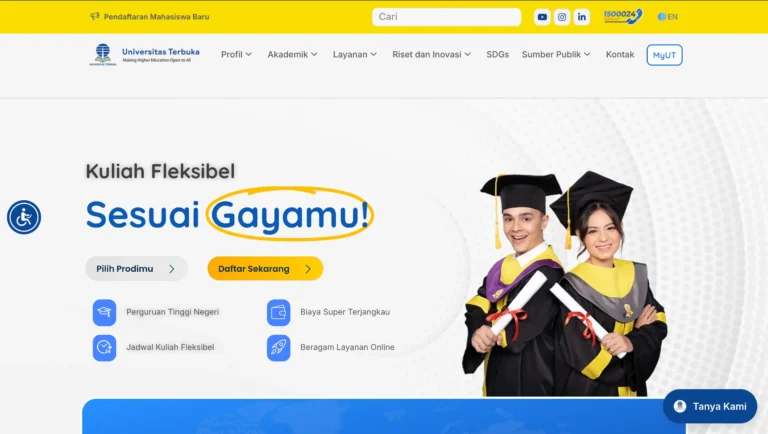 website universitas terbuka