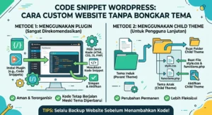 Code Snippet WordPress, Cara Custom Website Tanpa Bongkar Tema