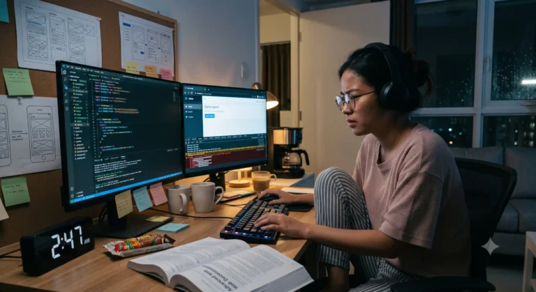web developer begadang