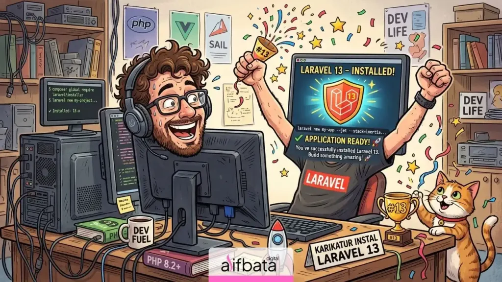cara instal laravel 13