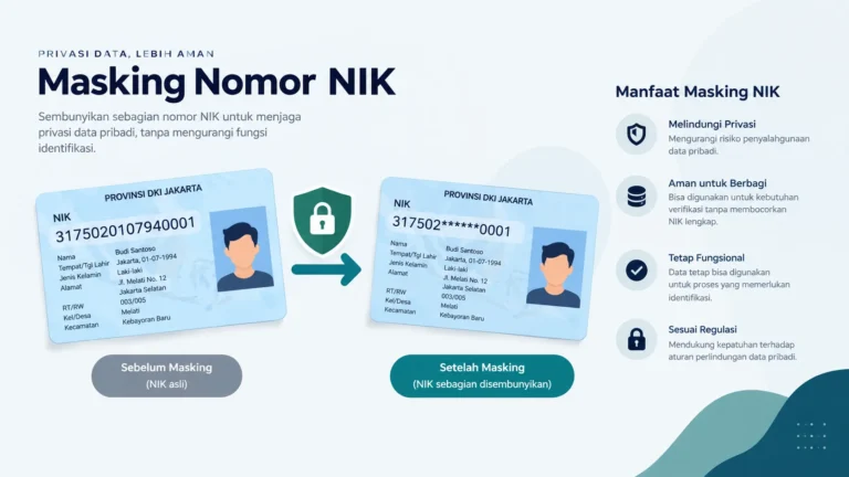 menampilkan nik dan masking